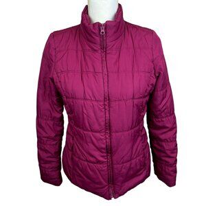 Old Navy jacket, size Small, packable, zipper, warm, winter, travel, pockets